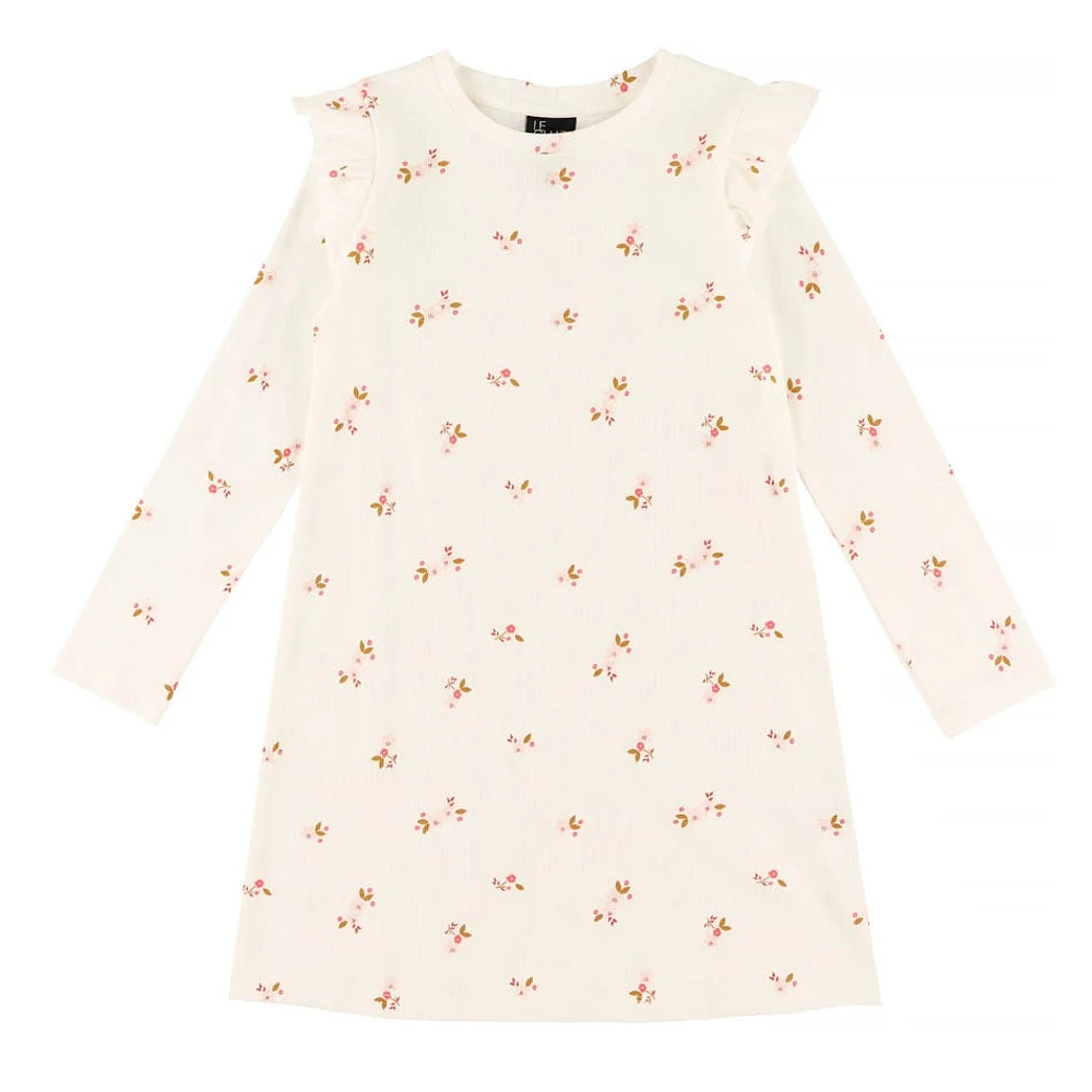 Robe Côtelée Imprimé Mélodie 2-8ans