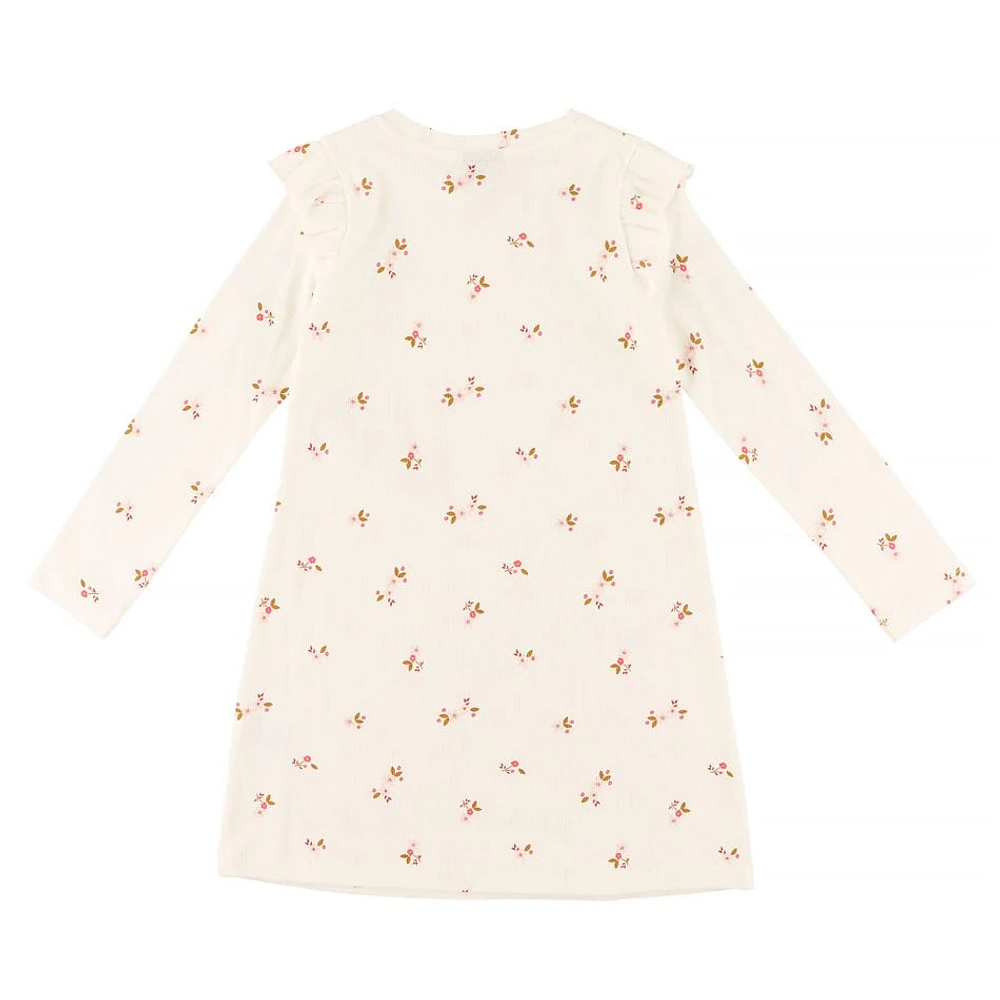 Robe Côtelée Imprimé Mélodie 2-8ans