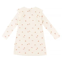 Robe Côtelée Imprimé Mélodie 2-8ans