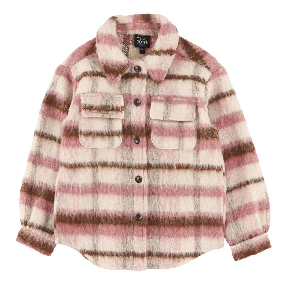 Melody Plaid Shacket 2-8y