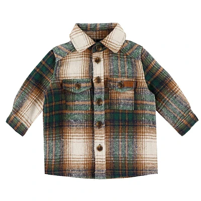 Bear Plaid Overshirt 3-24m