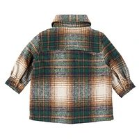 Bear Plaid Overshirt 3-24m