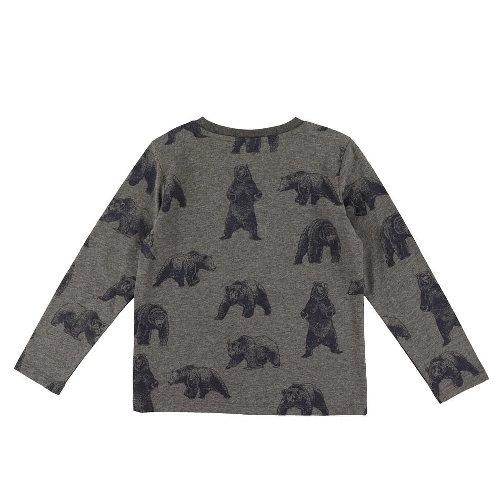 T-Shirt Manches Longues Ours 2-8ans