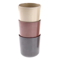 Verre en Bambou Paquet de 3 - Fog/Beet/Océan