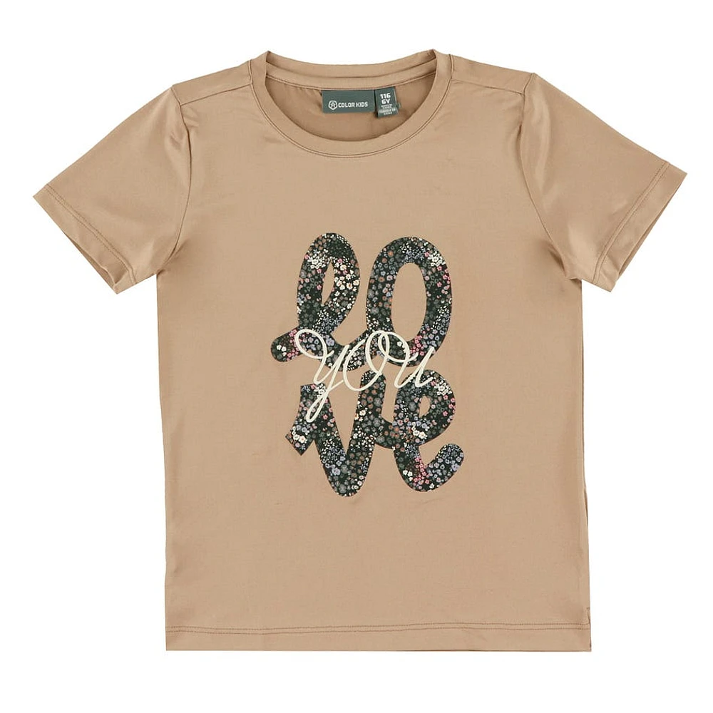 Flowers Love T-Shirt 4-8y