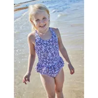 Flower Frills UV Swimsuit 2-8y