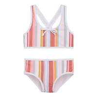 Striped UV Bikini 4-12y