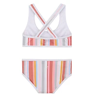 Striped UV Bikini 4-12y