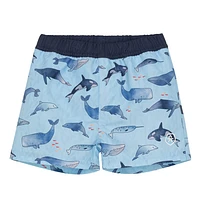 Short Maillot UV Imprimée Baleine 9-18