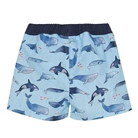 Whale AOP Swim Shorts 9-18m