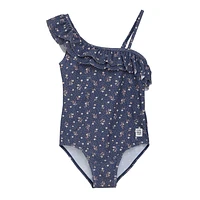 Floral Dot UV Swimsuit 4-8y