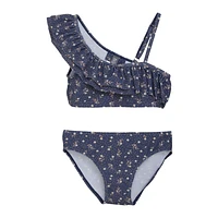 Flower Dot Frill Bikini 4-12y