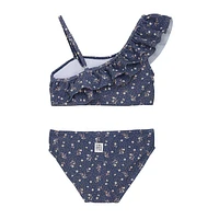 Flower Dot Frill Bikini 4-12y