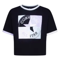 SS Boxy Tee Black 7-16y