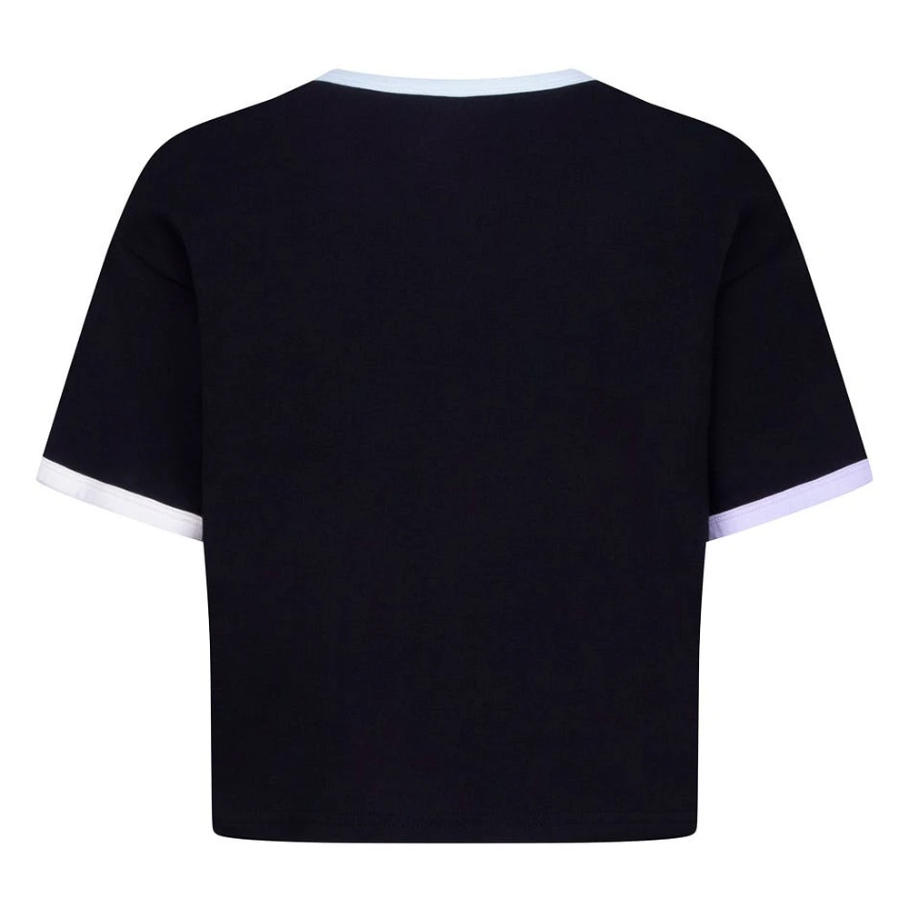 T-Shirt Boxy Noir 7-16ans