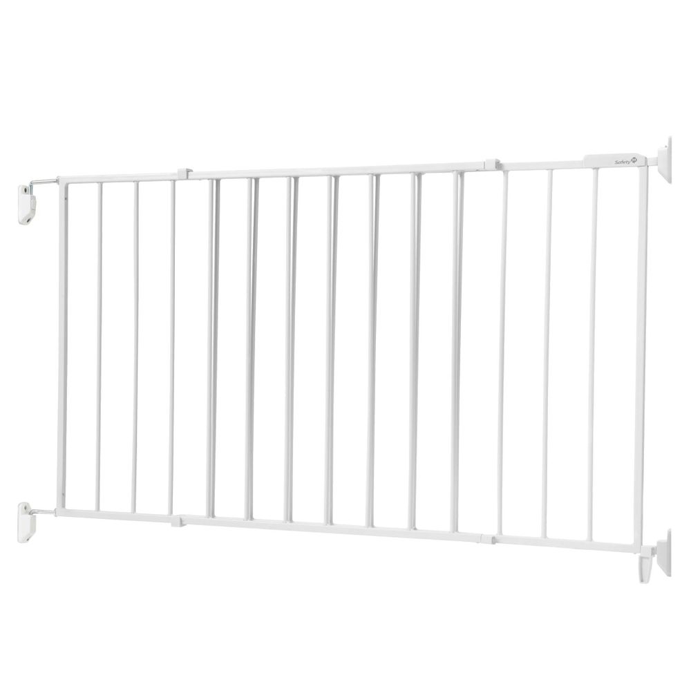 Extend to Fit Sliding Metal Gate - White