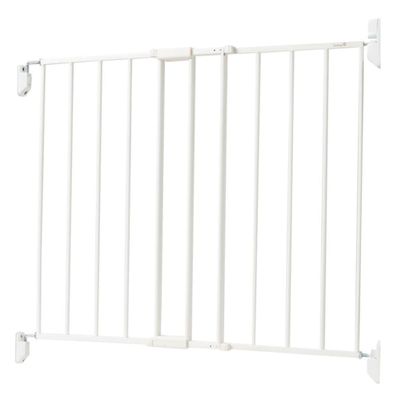 Top of Stairs Expanding Metal Gate - White