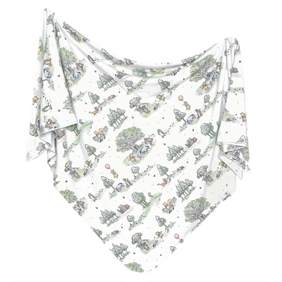 Winnie Swaddle Blanket- Hundred Acre Wood