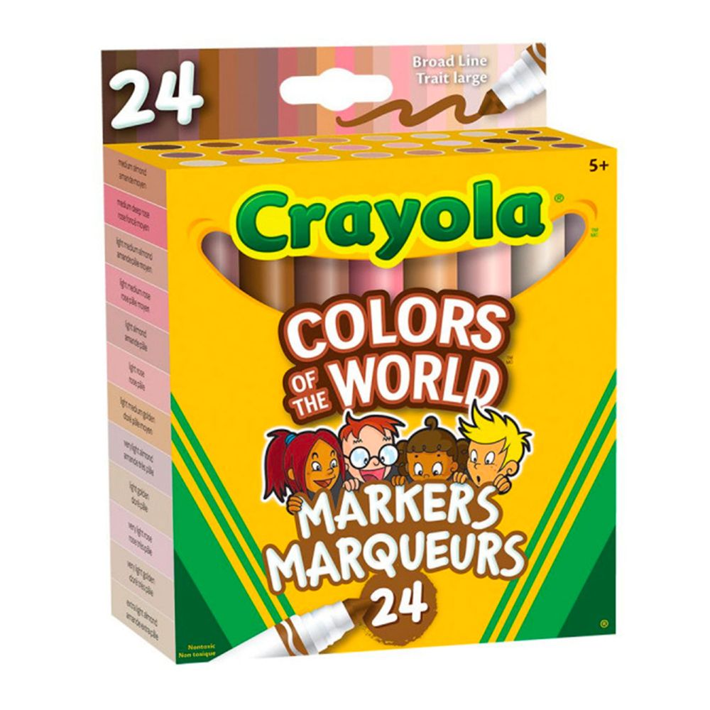 Clément - Gear Crayola Washable Markers (24) Colors of the World