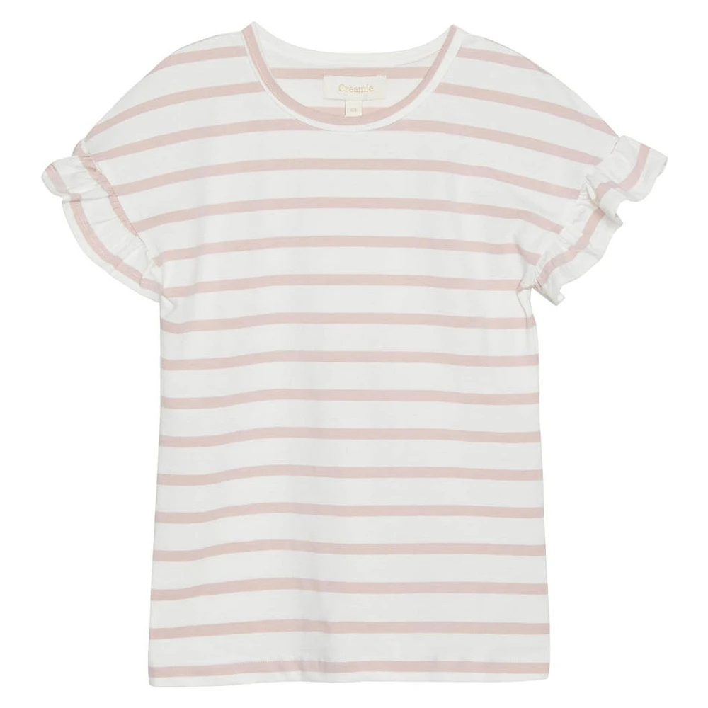 Flower Striped T-Shirt 7-14y