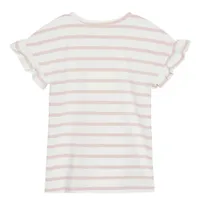 Flower Striped T-Shirt 7-14y