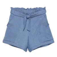 Flower Chambray Short 7-14y