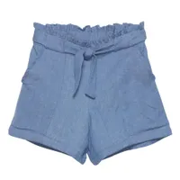 Flower Chambray Short 7-14y