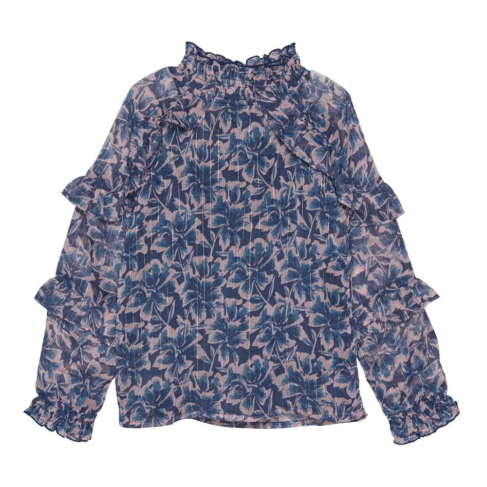 Blouse Grosses Fleurs 7-14ans