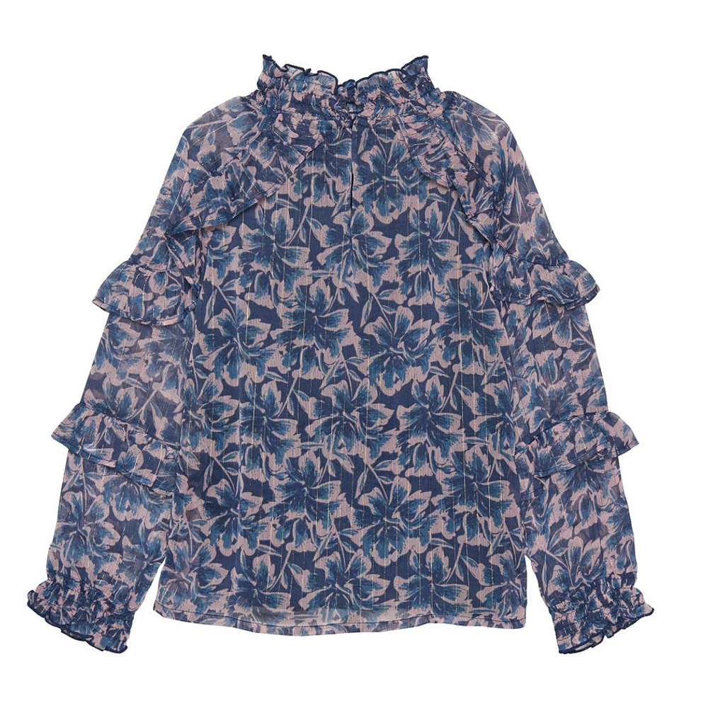 Blouse Grosses Fleurs 7-14ans