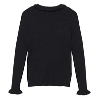 Rib Knit Pullover 4-14y