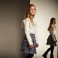 Big Flower Skirt 4-14y