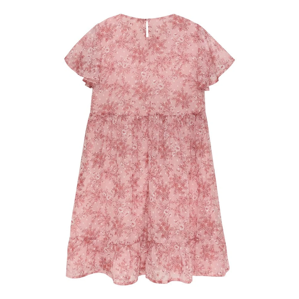 Robe Fleurs Dobby 7-14ans