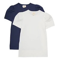 Solid 2pck T-shirt 4-14y