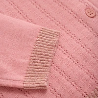 Pointelle Cardigan 2-14y