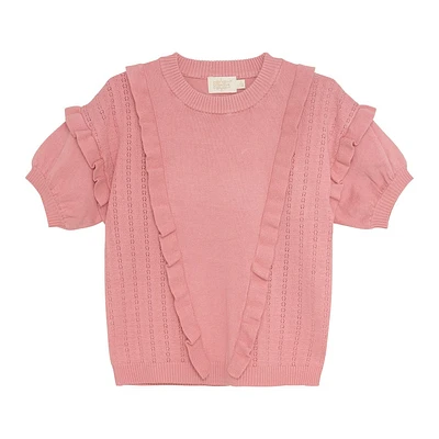 Pointelle Pullover 7-14y