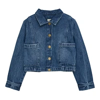 Manteau Mi-Saison Denim Court 7-14ans