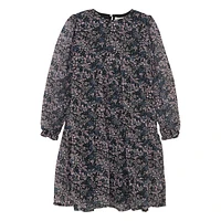 Flower Dobby Dress 7-14y