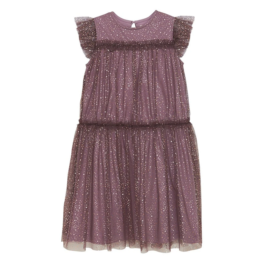 Sparkle Mesh Dress 7-14y