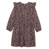 Dobby Flower Dress 7-14y