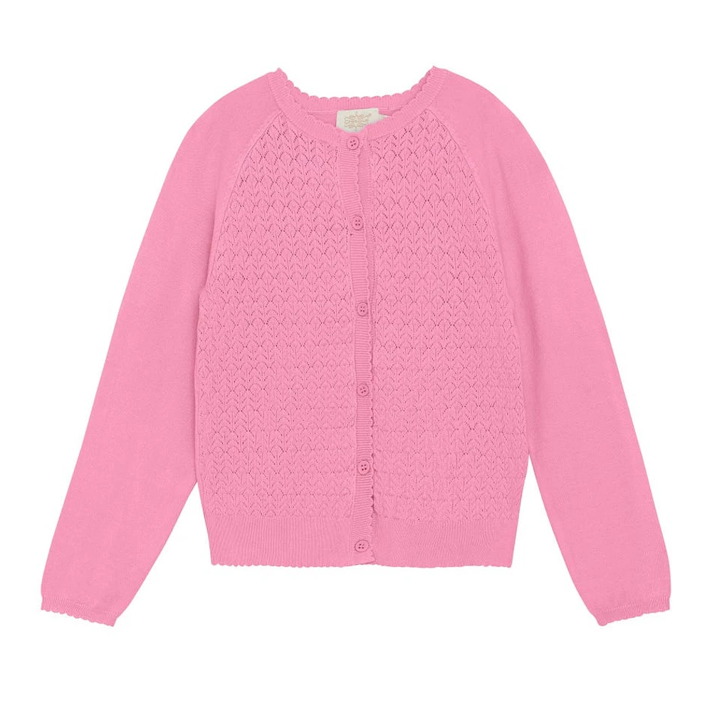 Pointelle Cardigan 2-6y