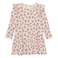 Robe Côtelée Floral 3-6ans