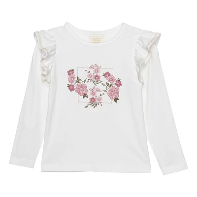 T-Shirt Manches Longues Fleurs 3-6ans