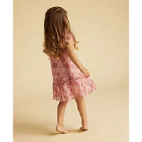 Robe Fleurs Dobby 2-6ans