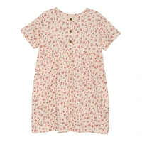 Robe Crêpe Fleurs 2-6ans
