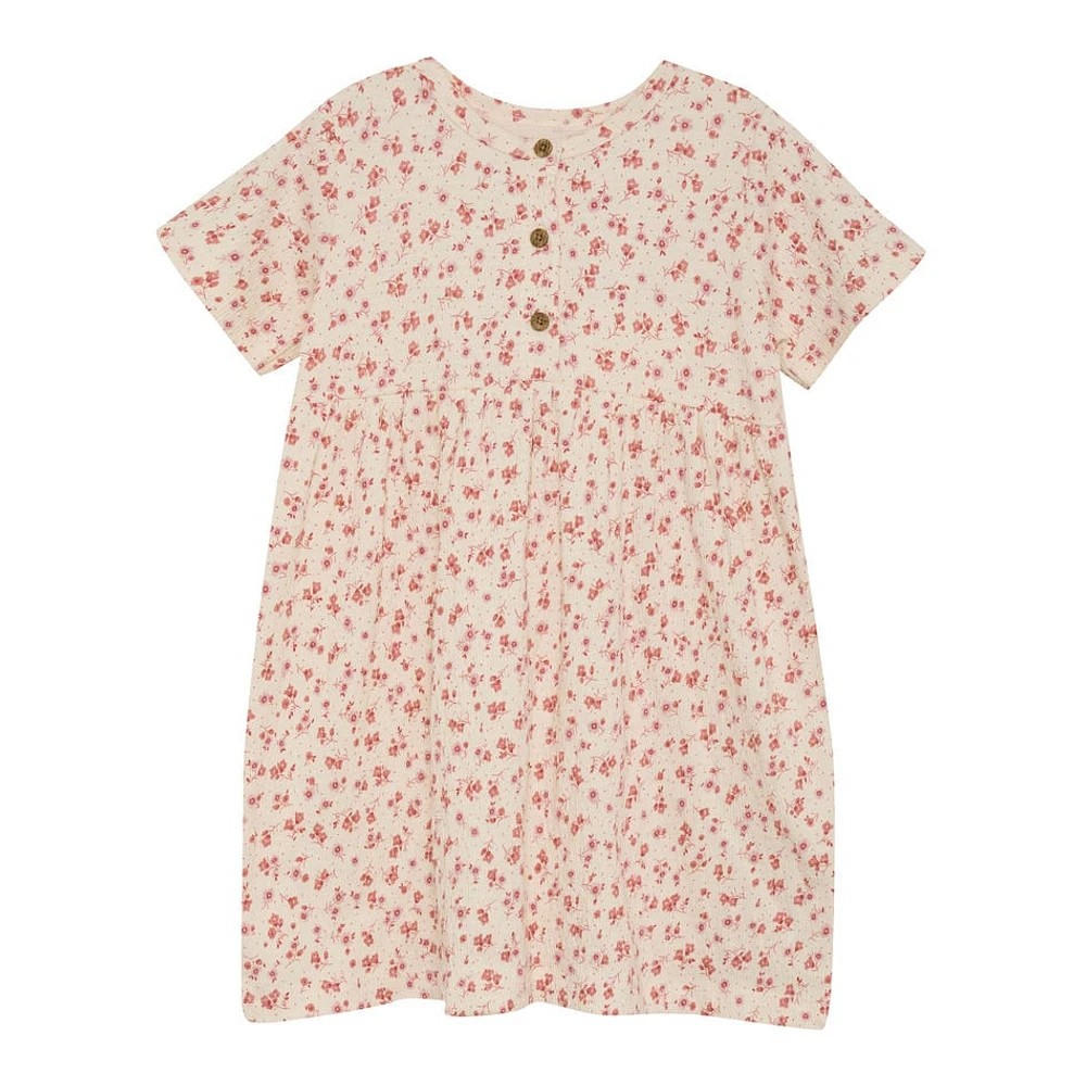 Robe Crêpe Fleurs 2-6ans