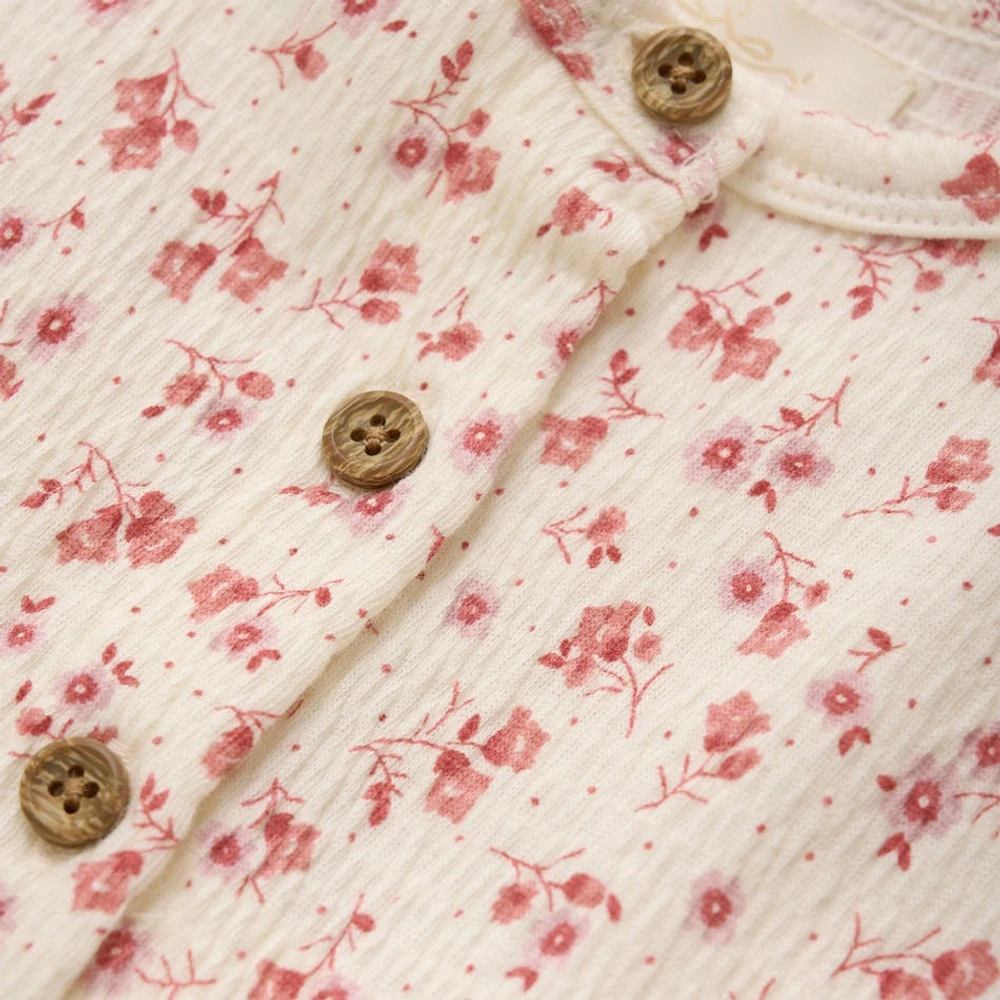 Robe Crêpe Fleurs 2-6ans