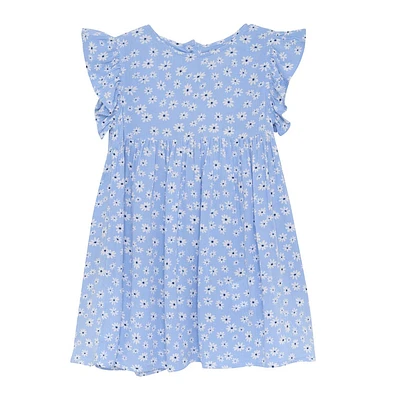 Flower Crepe Dress 2-6y