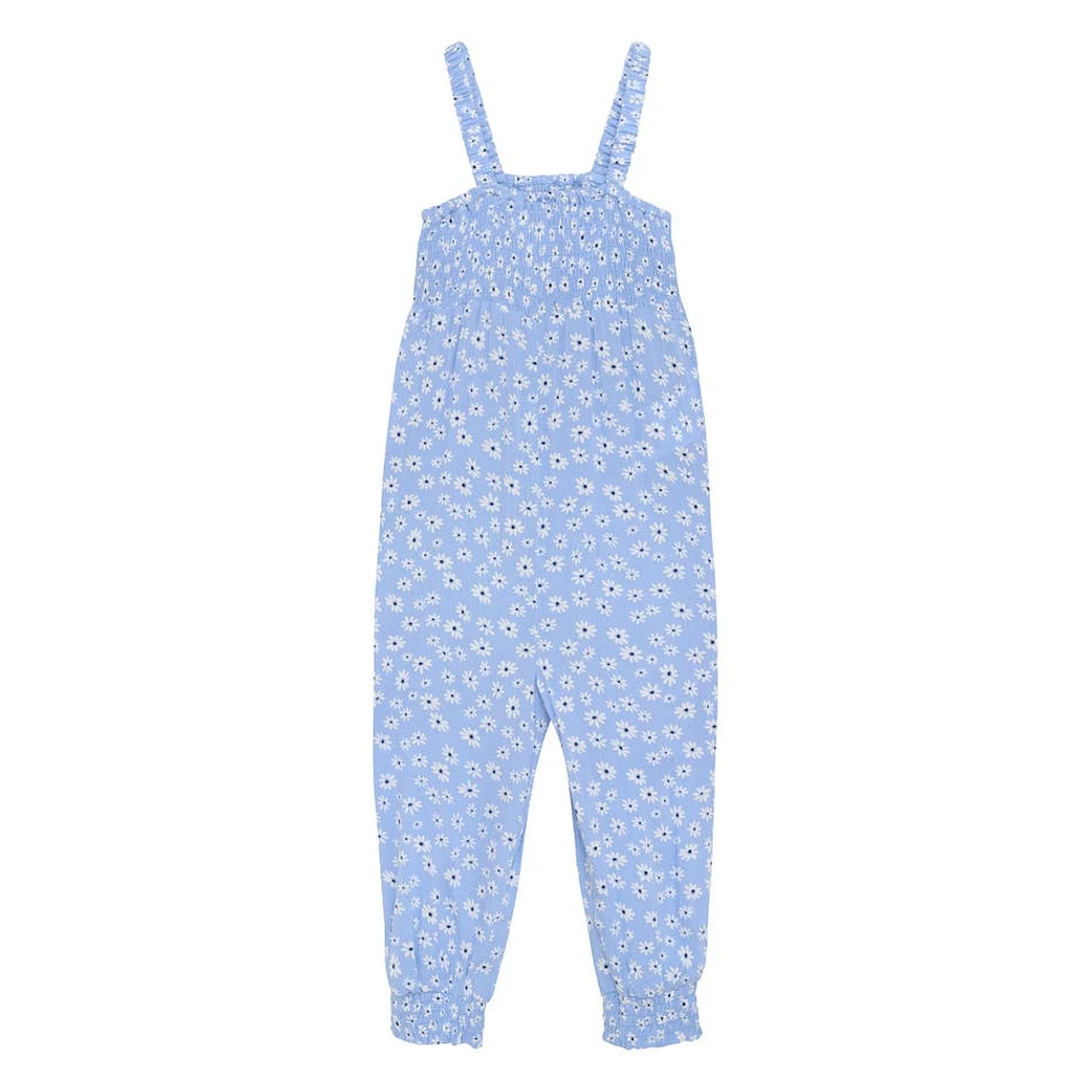 Crepe Flower Jumpsuit 2-6y