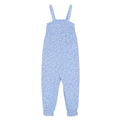 Crepe Flower Jumpsuit 2-6y