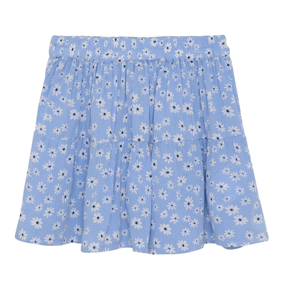 Flower Crepe Skirt 2-6y